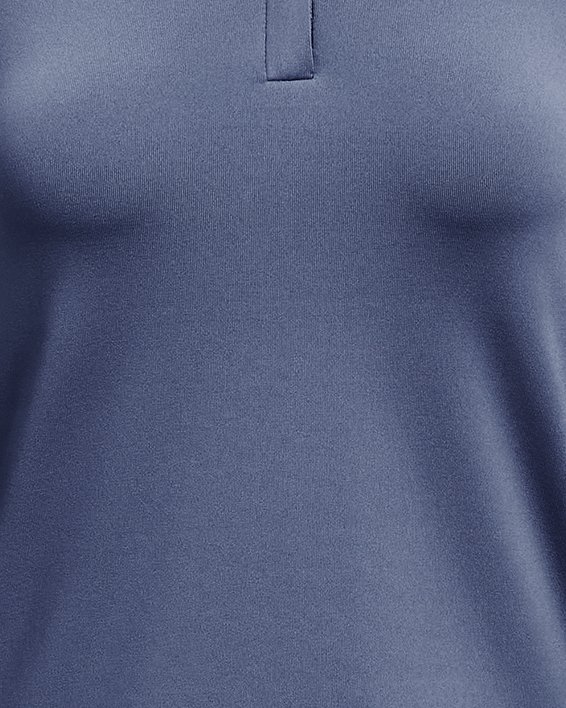 Koszulka damska z krótkim zapięciem na zamek UA Playoff, Blue, pdpMainDesktop image number 4