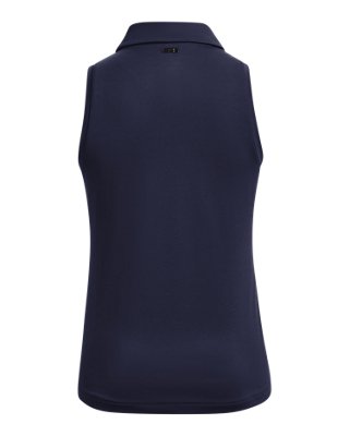 Polo sin mangas UA Playoff para mujer, Blue, pdpMainDesktop image number 5
