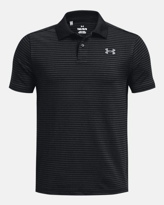 Under Armour Boys Matchplay Golf Polo Shirt - Red/Black Under Armour Boys Matchplay Golf Polo Shirt - Red/Black