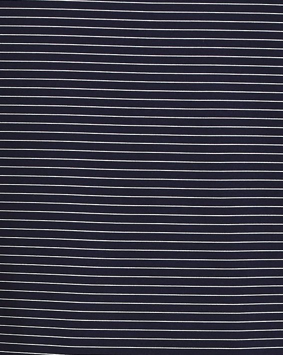 男童UA Performance Stripe Polo衫 in Blue image number 1