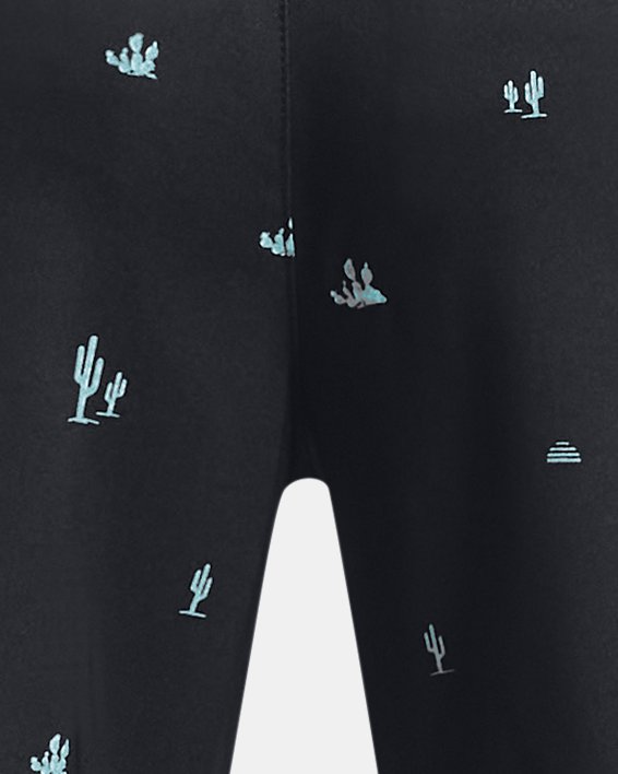 Boys' UA Golf Printed Shorts, Black, pdpMainDesktop image number 1