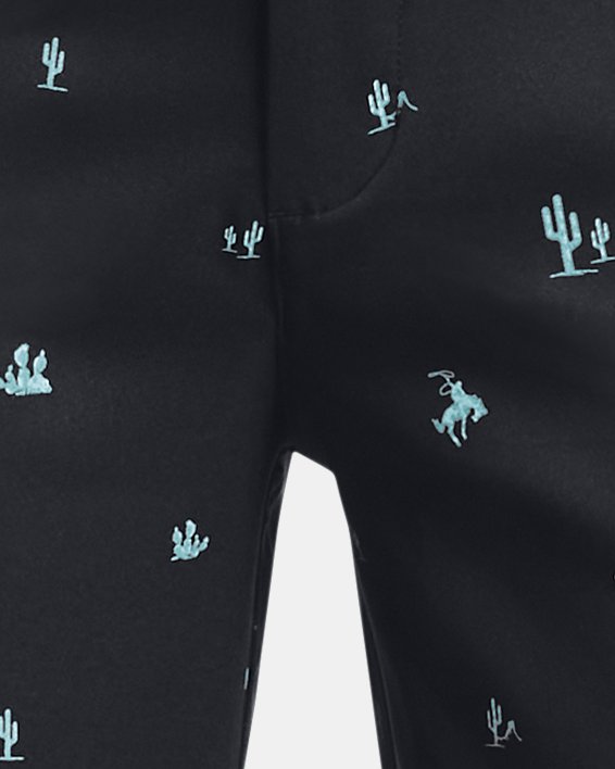 Boys' UA Golf Printed Shorts, Black, pdpMainDesktop image number 0