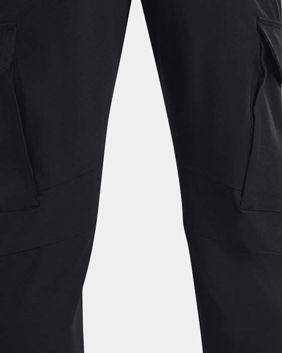 Boys' UA Pennant Woven Cargo Pants, Black, pdpMainDesktop image number 1