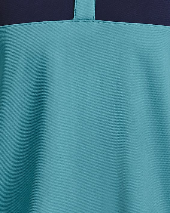 男士UA Performance 3.0 Colorblock Polo衫 in Blue image number 4