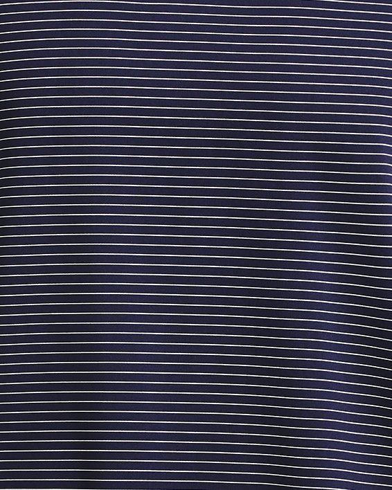男士UA Performance 3.0 Stripe Polo衫 in Blue image number 4