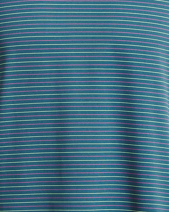 เสื้อโปโล UA Performance 3.0 Stripe สำหรับผู้ชาย in Blue image number 4