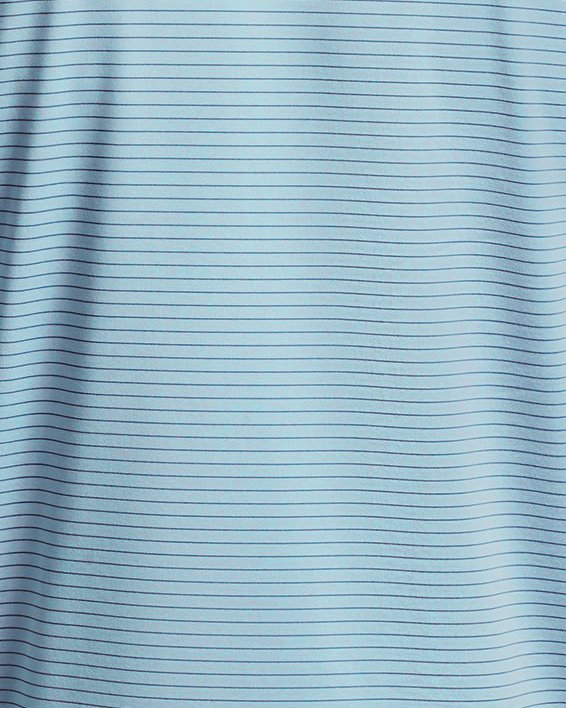男士UA Performance 3.0 Stripe Polo衫 in Blue image number 5