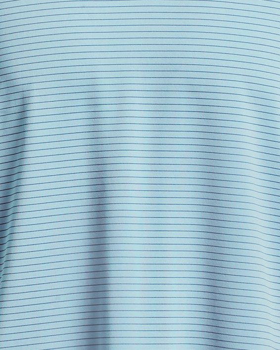 男士UA Performance 3.0 Stripe Polo衫 in Blue image number 4