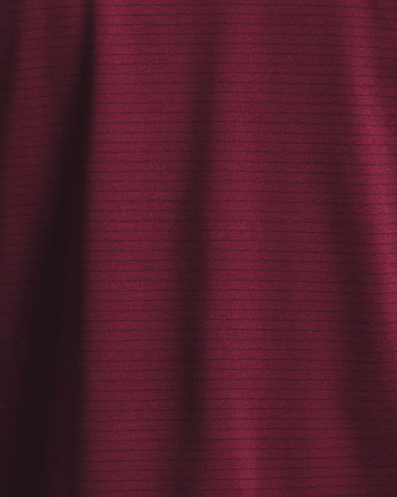 男士UA Performance 3.0 Stripe Polo衫 in Red image number 5