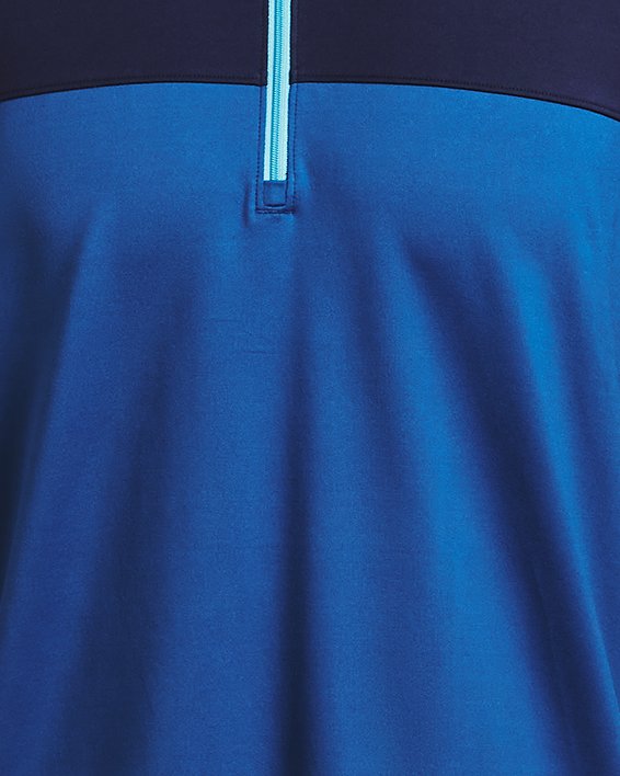 Men's UA Storm Midlayer Crestable ½ Zip, Blue, pdpMainDesktop image number 5