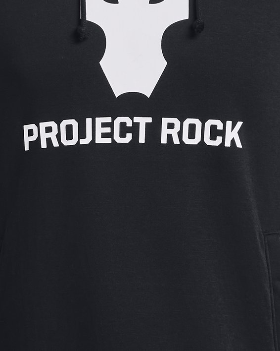 Felpa con cappuccio a maniche corte Project Rock Terry da uomo, Black, pdpMainDesktop image number 4