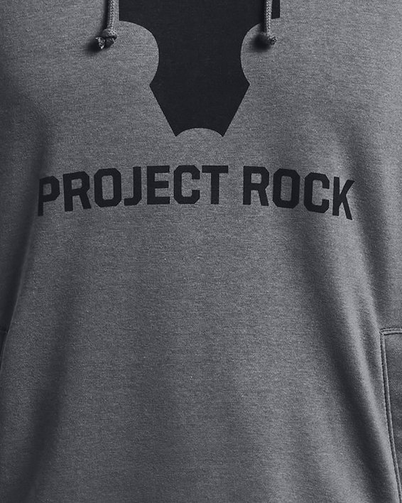 Under Armour Men's Project Rock Terry Short Sleeve Hoodie. 5