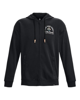 Sudadera Project Rock Heavyweight Terry Full-Zip para Hombre, Black, pdpMainDesktop image number 4