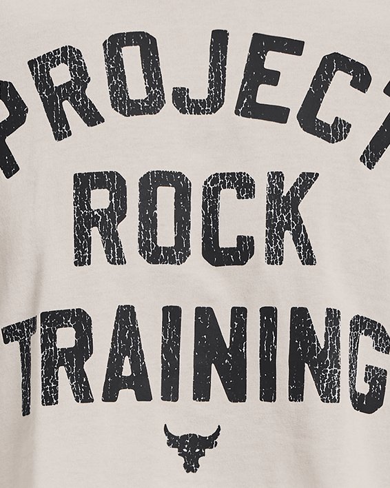 男士Project Rock Heavyweight Stay Hungry Cutoff T恤 in Gray image number 4