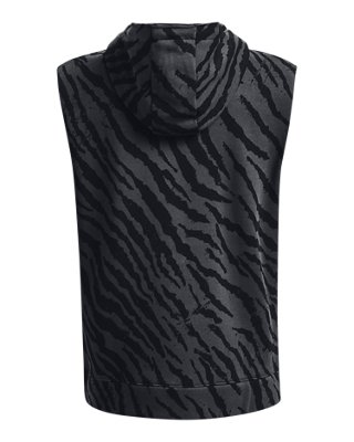 Under Armour Men's Project Rock Rival Fleece Sleeveless Printed Full-Zip. 6