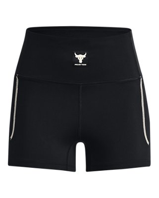 Shorts Project Rock Meridian para mujer, Black, pdpMainDesktop image number 4
