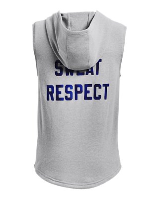 เสื้อฮู้ดแขนกุด Project Rock Terry BSR สำหรับเด็กผู้ชาย image number 1