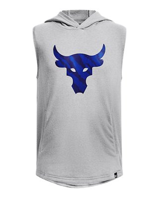 เสื้อฮู้ดแขนกุด Project Rock Terry BSR สำหรับเด็กผู้ชาย image number 0