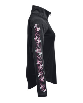 Sudadera con &frac12; Cremallera UA Tech&trade; Graphic para Ni&ntilde;a, Black, pdpMainDesktop image number 2