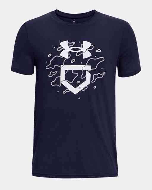 T-shirt avec logo UA Baseball Camo pour enfants