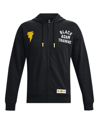 Men's Project Rock Rival Fleece Black Adam Full-Zip | Under