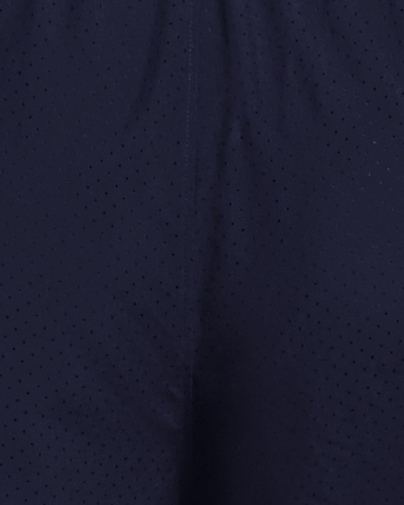 男士UA Launch Split Perf短褲 in Blue image number 6