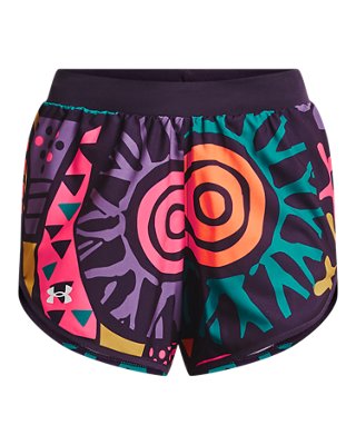 Shorts UA Run In Peace para mujer, Purple, pdpMainDesktop image number 7