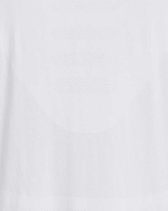 Men's UA Seamless Stride ¼ Zip, White, pdpMainDesktop image number 5