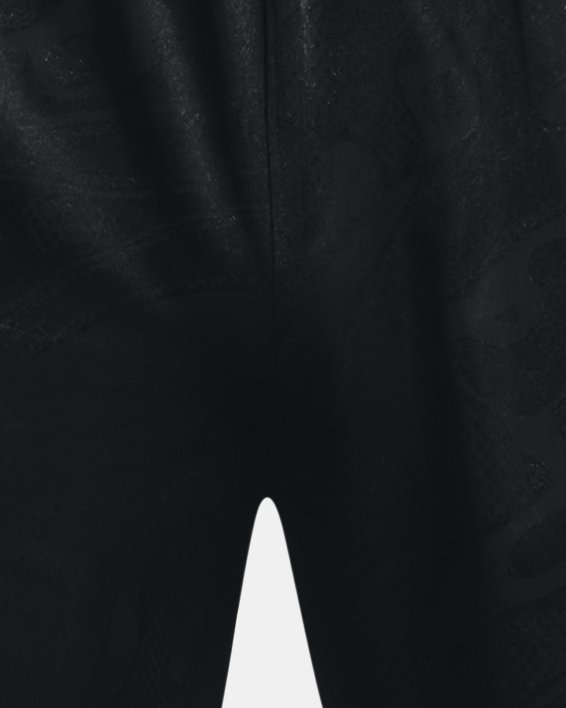 Men's UA Heatwave Hoops Shorts in Black image number 4