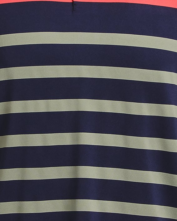 男士UA Playoff 3.0 Stripe Polo衫 in Blue image number 4