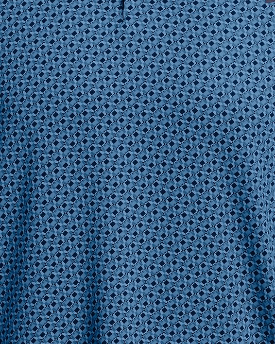 Polo imprimé UA Playoff 3.0 pour homme, Blue, pdpMainDesktop image number 2