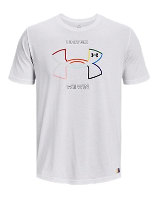 Playera de manga corta UA Pride para hombre, White, pdpMainDesktop image number 5