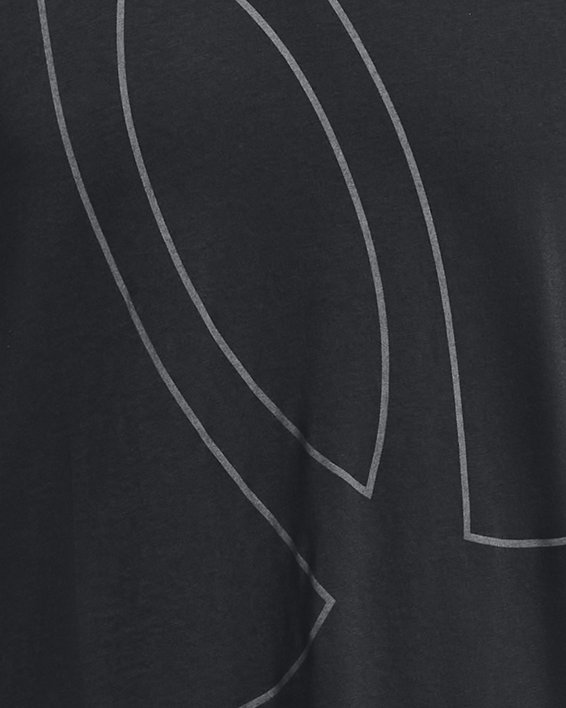 เสื้อแขนสั้น UA Big Logo สำหรับผู้ชาย in Black image number 4