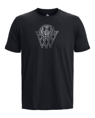 남성 UA 배스킷볼 로고 반팔 image number 4