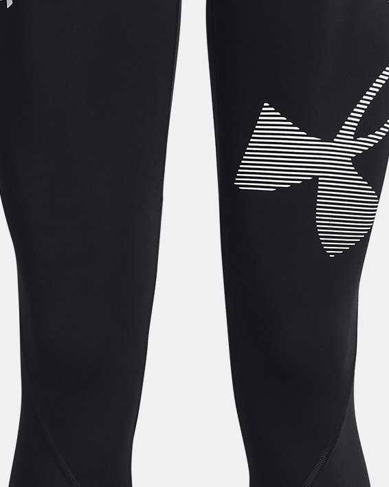 Women's Under Armour Fly-By Compression Capri leggings Power in Pink Cancer  Logo
