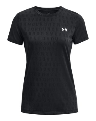 Women's UA Velocity Wordmark Jacquard Short Sleeve Under Armour