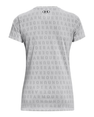 Women's UA Velocity Wordmark Jacquard Short Sleeve Under Armour