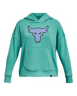 Girls' Project Rock Heavyweight Terry Brahma Bull Hoodie | Under Armour