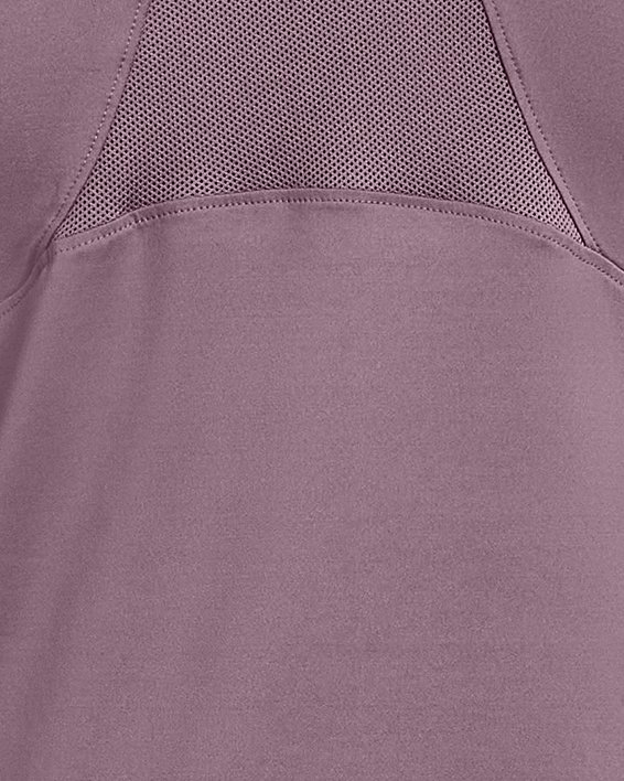 女士UA RUSH™ Vent短袖T恤 in Purple image number 5