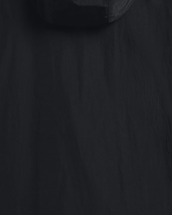 Women's UA RUSH™ Woven Crinkle Jacket in Black image number 7
