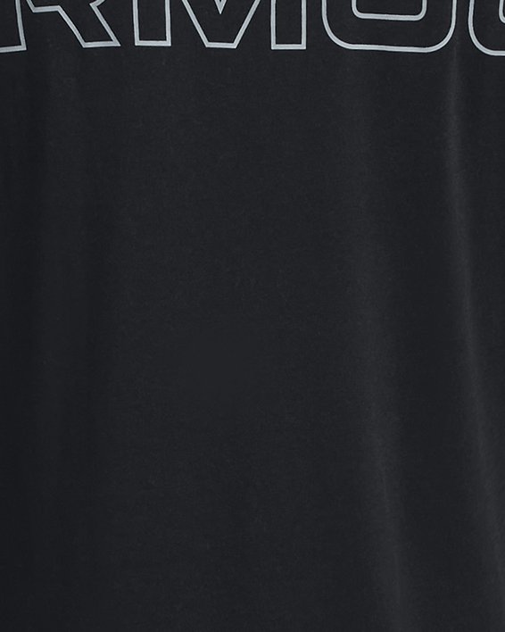 Unisex UA Outline Heavyweight Short Sleeve in Black image number 11