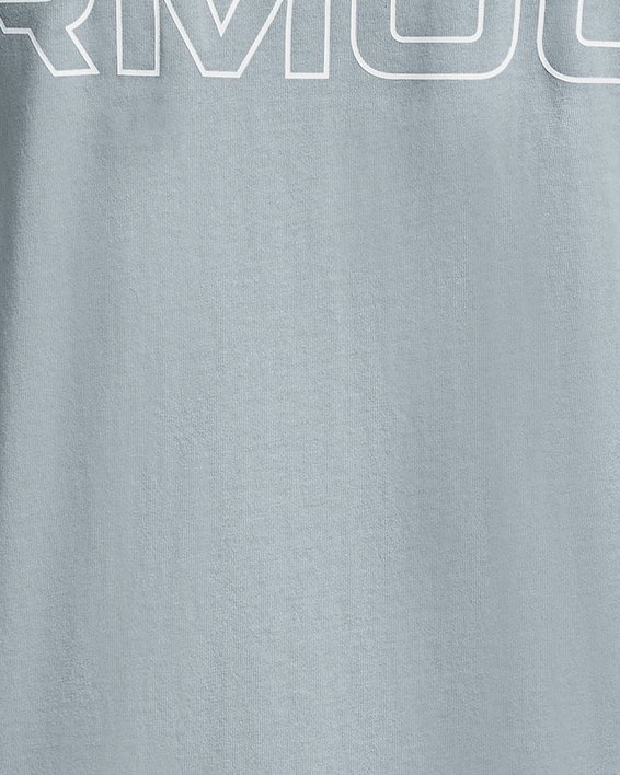 Unisex UA Outline Heavyweight Short Sleeve, Blue, pdpMainDesktop image number 9