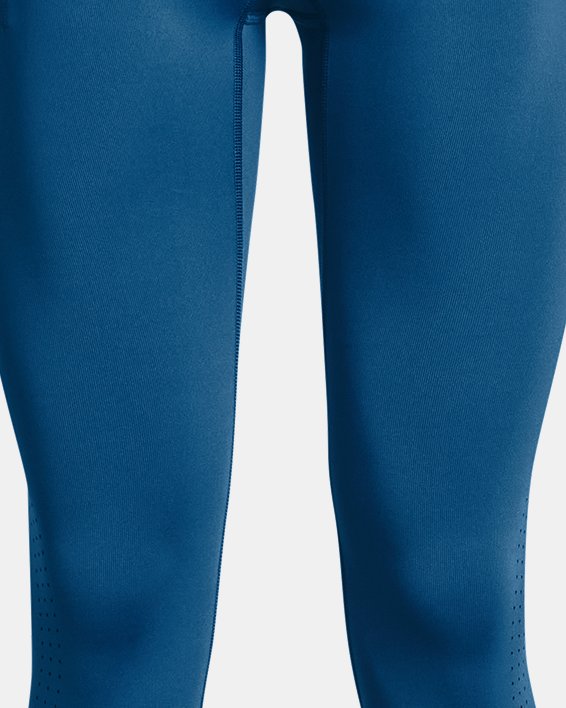 Women's UA RUSH™ SmartForm Ankle Leggings, Blue, pdpMainDesktop image number 4