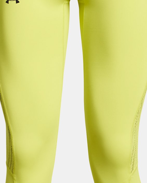 Women's UA RUSH™ SmartForm Leggings, Yellow, pdpMainDesktop image number 4