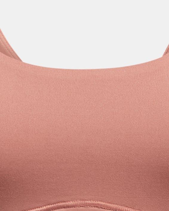 เสื้อกล้าม UA Meridian Fitted Crop สำหรับผู้หญิง in Pink image number 4