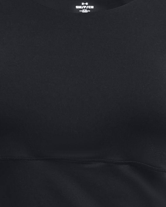 Women's UA Meridian Fitted Short Sleeve, Black, pdpMainDesktop image number 6