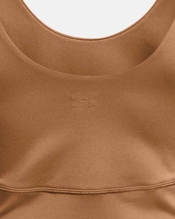 Women's UA Meridian Fitted Short Sleeve, Brown, pdpMainDesktop image number 5