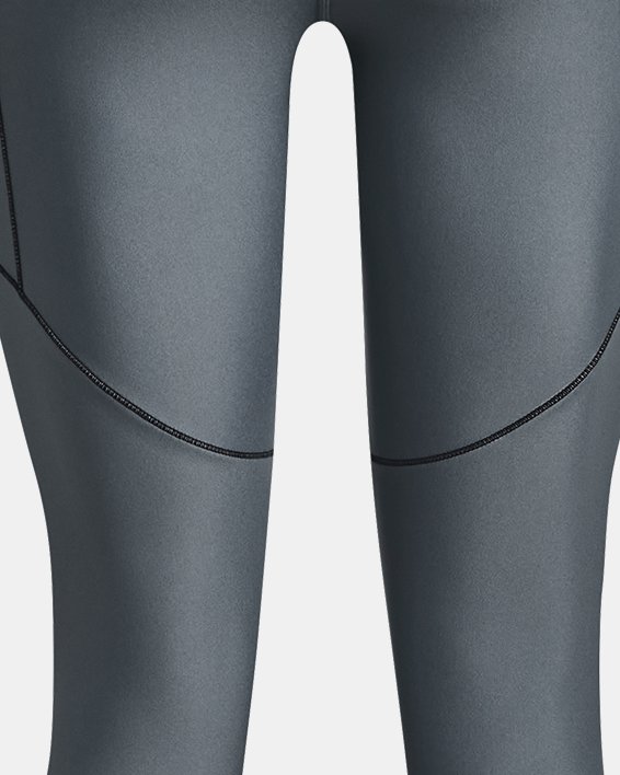 Under Armour Women's HeatGear Ankle Leggings Black/Metallic Silver Medium  136