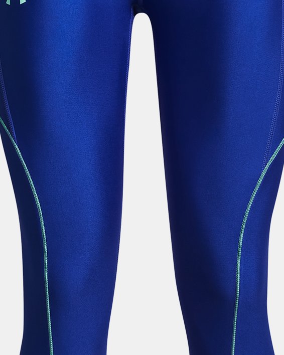 Women's HeatGear® Ankle Leggings, Blue, pdpMainDesktop image number 4