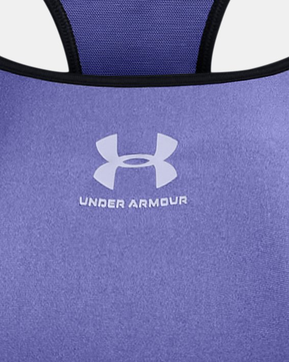 Sujetador deportivo de sujeción alta HeatGear® Armour para mujer, Purple, pdpMainDesktop image number 9